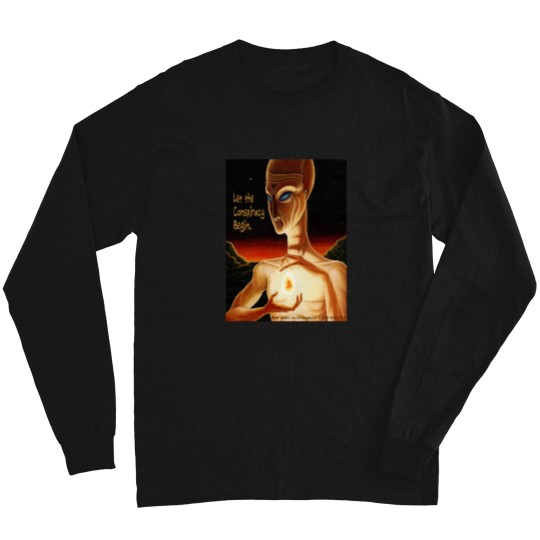 Discover Guess - An Alien Conspiracy Oversized Long Sleeve T-Shirts