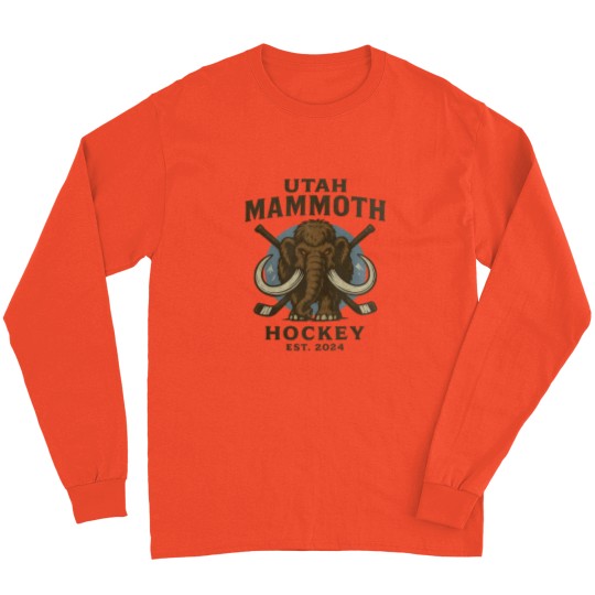 Discover Utah Mammoth Hockey Long Sleeve T Shirts, Utah Mammoth Long Sleeve T Shirts, Unisex Sports Long Sleeve T Shirts