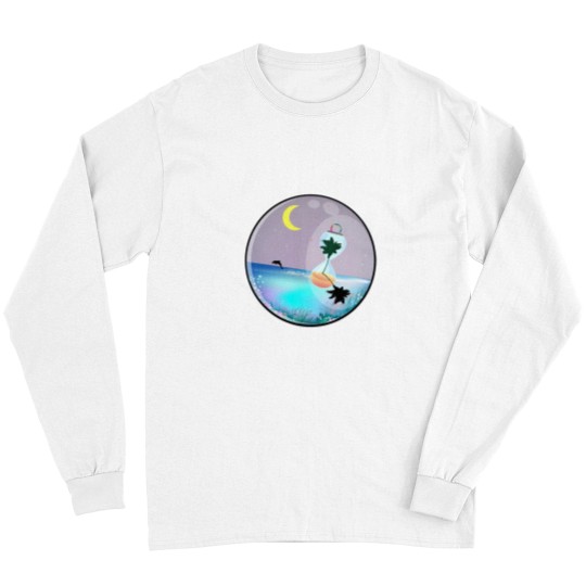 Discover Fantasy Beach with Hourglass Long Sleeves