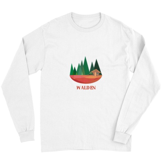 Discover Walden - Thoreau s little wood house between the forest Long Sleeves