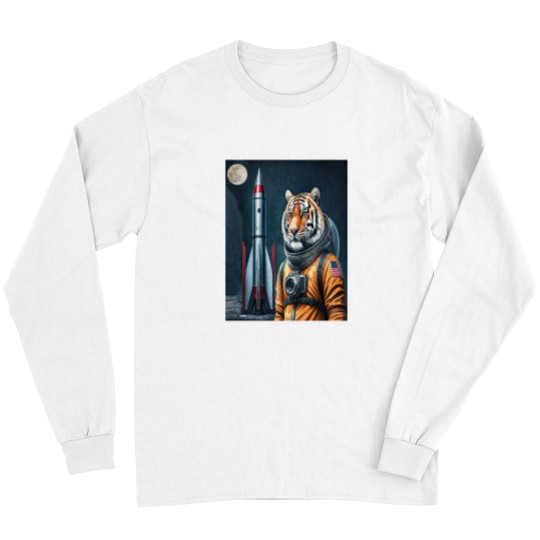 Discover An Americans  Tigers Astronautss with Full moons Long Sleeves