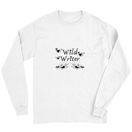 Discover Wild Writer - White Background Long Sleeves