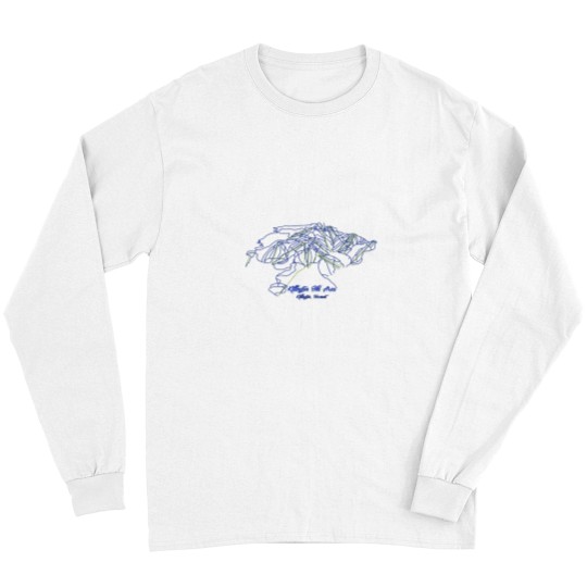 Discover Killington skis Map Long Sleeves