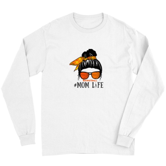 Discover Messy Bun Basketball Momlife Long Sleeves