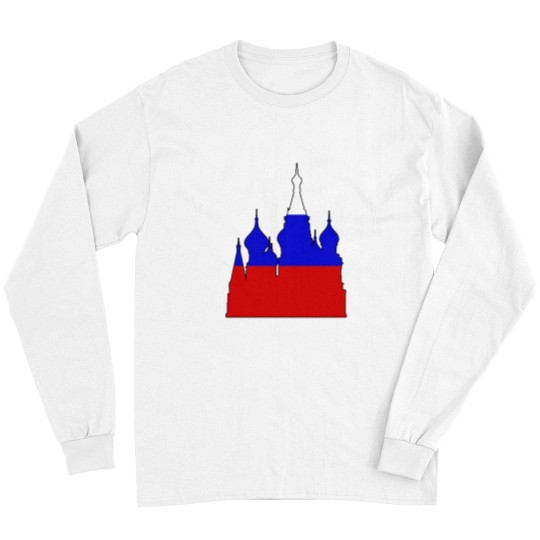 Discover Russiass - Saint Basil's Cathedral (Flag) _010 Long Sleeves