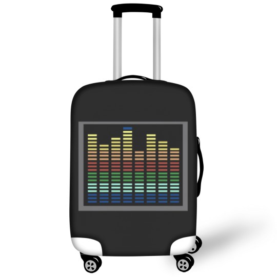 Discover Qualizer-El-Lit-Glowing-Sound-Activated-Gradient-Equalizer Luggage Covers
