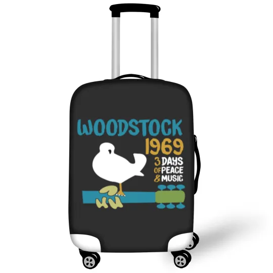 Discover woodstock 50th anniversary 1969 2020,Woodstock Luggage Covers,Woodstock 1969 ,Peace Love Bird - Woodstock - Luggage Covers