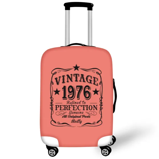 Discover Vintage 1976 Luggage Covers, 47th Birthday Gift, 47th Birthday Luggage Covers