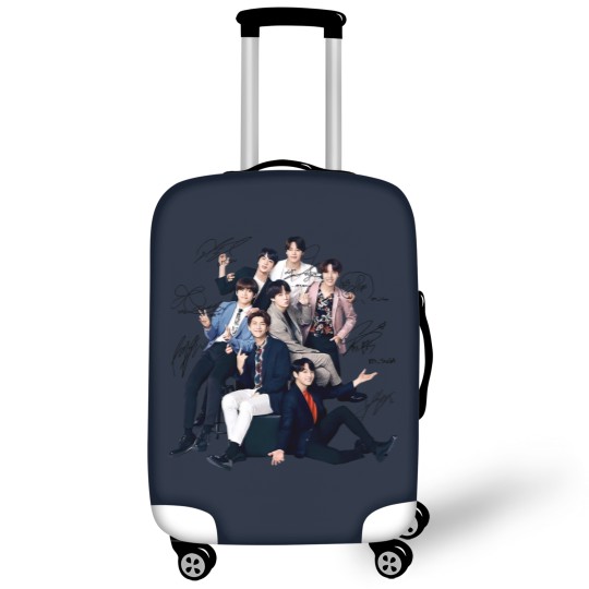 Discover Bts Luggage Covers, Bts Sign Luggage Covers, BTS Group Luggage Covers