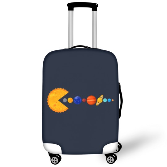 Discover Pacman Eating Planets - Pacman - Luggage Covers