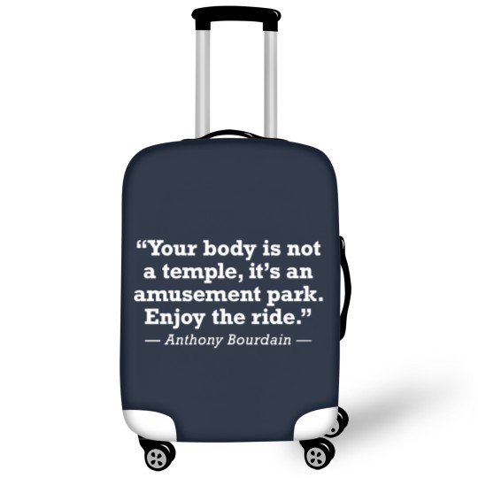 Discover Anthony Bourdain Enjoy The Ride Quote - Anthony Bourdain - Luggage Covers