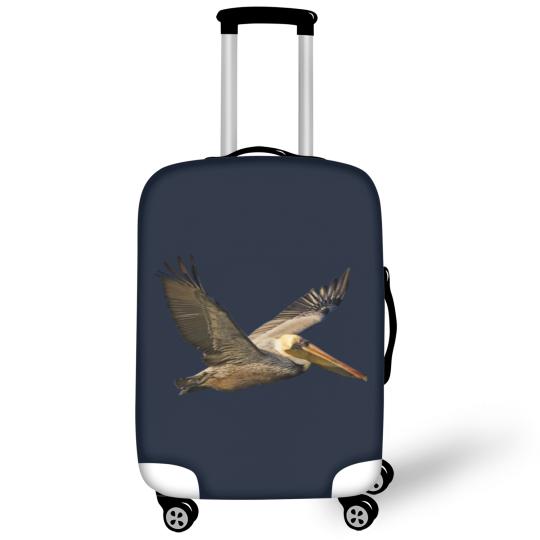 Discover Brown Pelican In Flight Luggage Covers