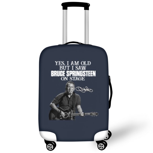 Discover SHUINIU Yes I Am Old But I Saw Bruce-Springsteen On Stage Luggage Covers Vintage Gift Black