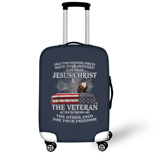 Discover Only Two Defining Forces Have Ever Offered To Die For You Luggage Covers, Jesus Christ Luggage Covers