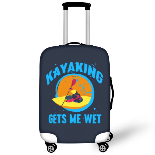 Discover Hubie Halloween Inspired "Kayaking Gets Me Wet" Luggage Covers