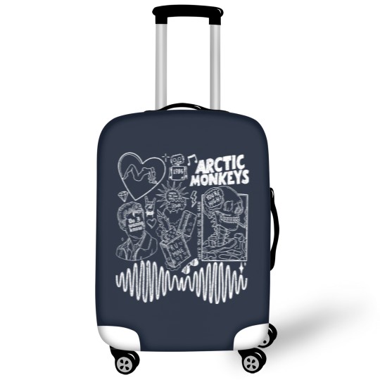 Discover Arctic Monkey Doodle Art Luggage Covers, Vintage Arctic Monkey Merch Album Luggage Covers