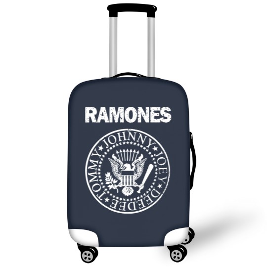 Discover RAMONES Presidential Seal Distressed Logo GRAY/white Luggage Covers New S-5XL