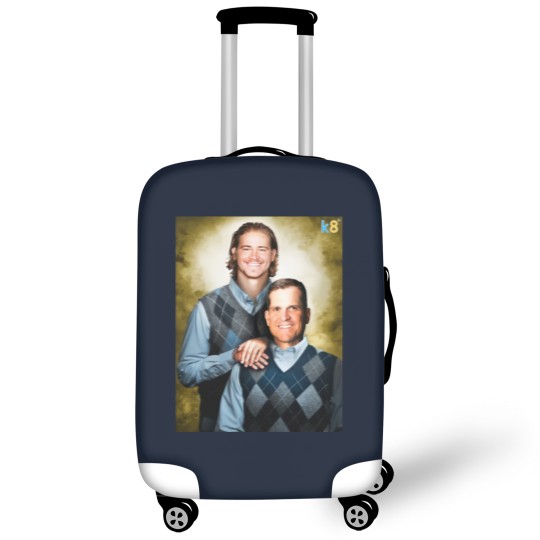 Discover Streetwear - Football Justin Herbert and Jim Harbaugh Luggage Covers
