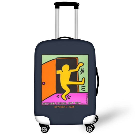 Discover vintage keith haring 1988 Luggage Covers national coming out day
