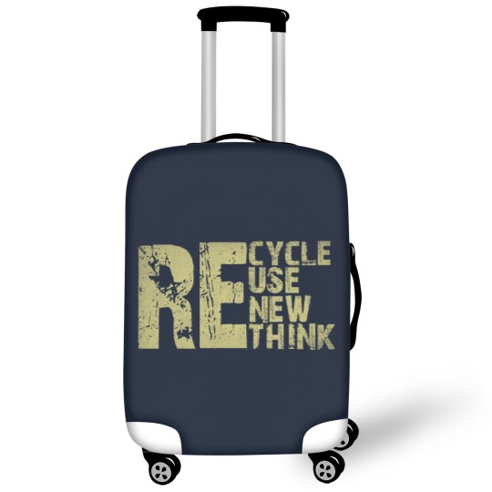 Discover Recycle Reuse Renew Rethink Earth Day Environmental Activism Luggage Covers