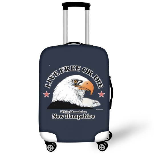 Discover 80s Live Free Or Die New Hampshire White Mountains Eagle 1985 Luggage Covers