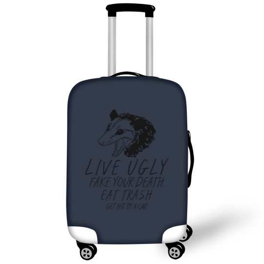 Discover Live Ugly  Your Death Eat Trash Get Hit By A Car Opossum Luggage Covers