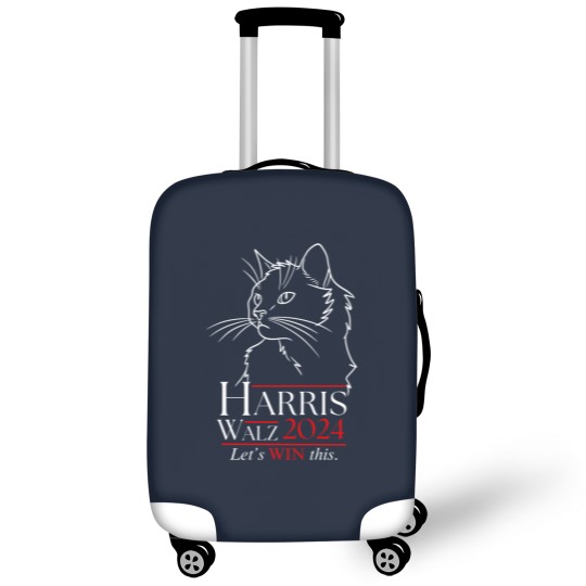 Discover Harris Walz 2024 Luggage Covers Cat Lady for Kamala Harris Walz Luggage Covers Cat Ladies