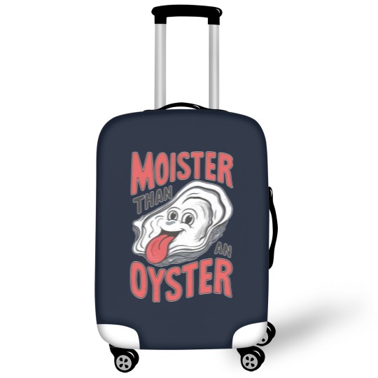 Discover Moister Than An Oyster Luggage Covers, Funny Graphic Luggage Covers,Unique Humor Luggage Covers, Cool Gift Idea, Quirky Design