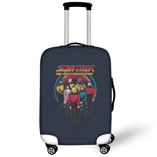 Discover Stars Trek The Next Generation Vintage Distressed Bridge Crew Luggage Covers