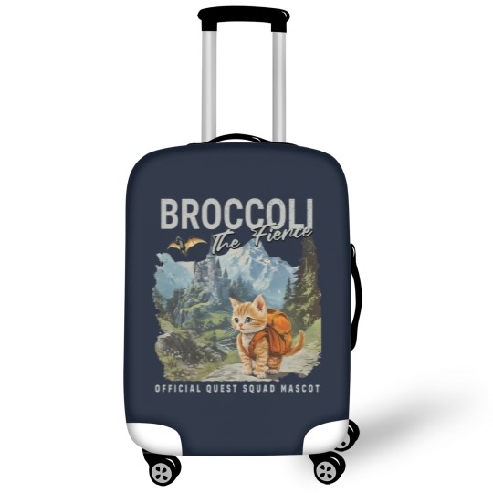 Discover Broccoli the Fierce Luggage Covers, Sworn Protector of the Quest Squad Luggage Covers, Fourth Wing Inspired