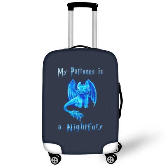 Discover Toothless Luggage Covers, My Patronus Is A Night Fury Luggage Covers, Gift For Fan