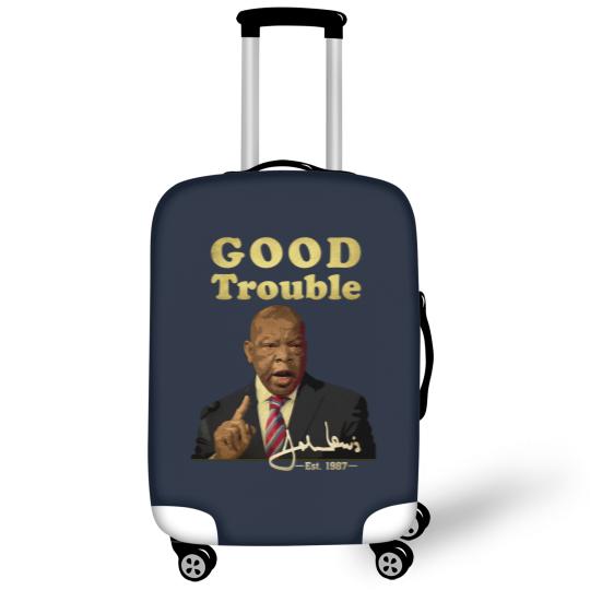 Discover Good trouble john lewis signature est 1987 Classic Luggage Covers