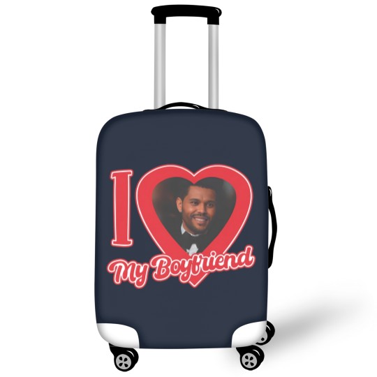 Discover I Love My Boyfriend Weeknd, Abel Unisex Heavy Cotton Luggage Covers