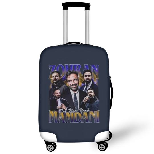 Discover Zohran For New York City Bootleg 90s Vintage Luggage Covers