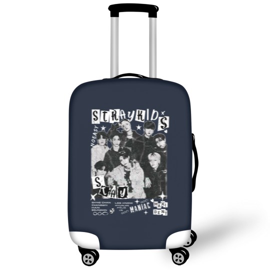 Discover Vintage Stray Kids World Tour 2025 Comfort Color Luggage Covers Maniac Kpop Concert Fan Made 2025 Luggage Covers