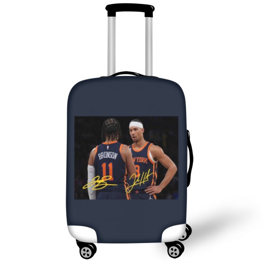 Discover Jalen Brunson and Josh Hart With Signature Vintage Luggage Covers, New York Basketball Retro 90s Luggage Covers