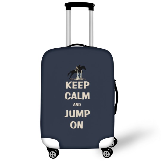 Discover Keep Calm and Jump On Horse Luggage Covers