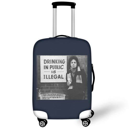 Discover Billy Joel Drinking In Public Is Illegal Unisex Cotton Luggage Covers