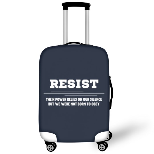 Discover Resist Luggage Covers, Liberal Protest Luggage Covers, Political Democratic Social Justice Luggage Covers, Feminist Luggage Covers, Defend Democracy Gift