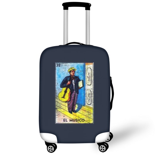 Discover El Musico Mexican Loteria Bingo Card Luggage Covers