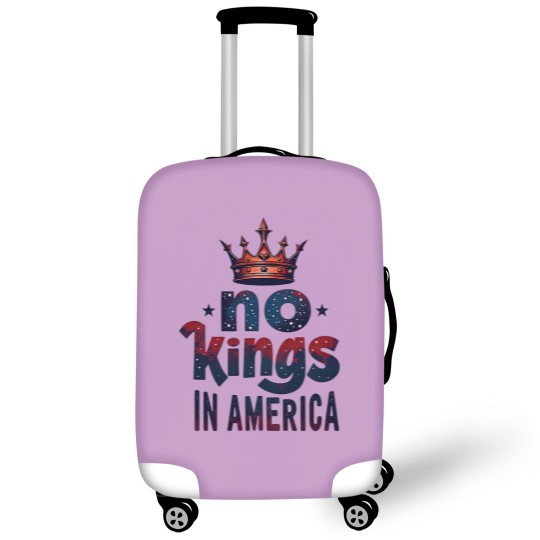 Discover No Kings in America Luggage Covers, No Kings Luggage Covers, Protest Luggage Covers, Patriotic Luggage Covers