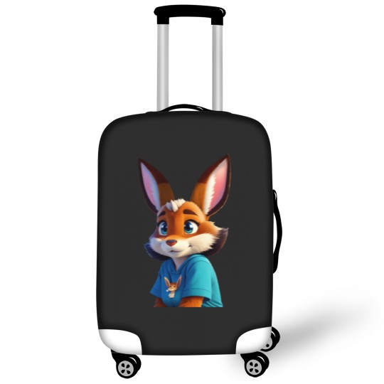 Discover Eeveeish Anthro Girl In Blue Tee Luggage Covers