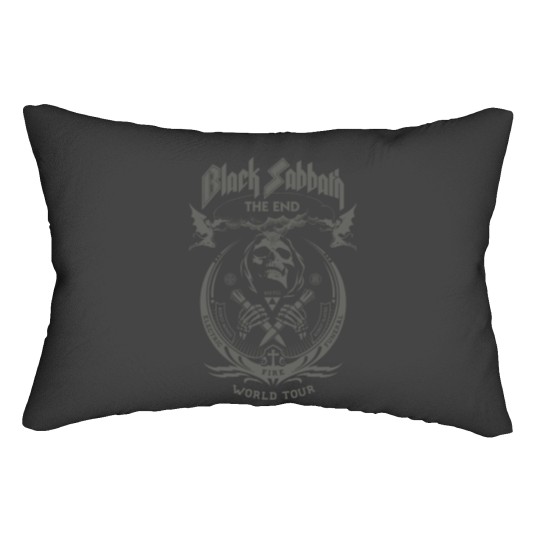 Discover Black Sabbath The End Mushroom Cloud Lumbar Pillows A Rock Off