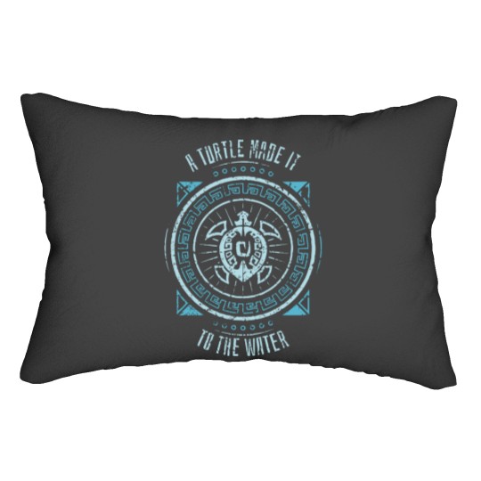 Discover WoW A Turtle Made It To The Water - Wow Turtle - Lumbar Pillows