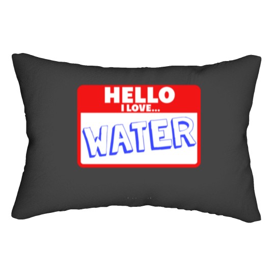 Discover Water Sticker Lumbar Pillows