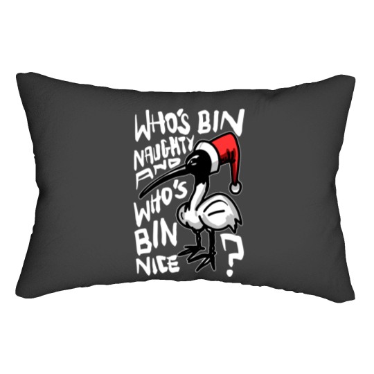 Discover Australian Bin Chicken Christmas Themed Lumbar Pillow
