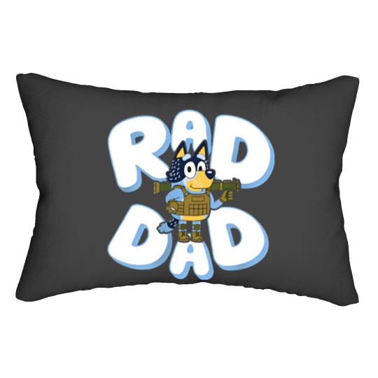 Discover Father day BlueyDad Rad Dad Lumbar Pillows, BlueyDad and Bandit Lumbar Pillows