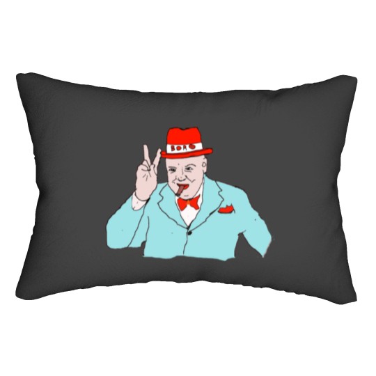 Discover winston churchill boro middlesbroug h Lumbar Pillows