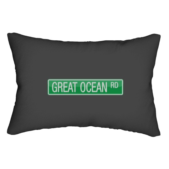 Discover 020 Great Ocean Road street sign Sticker Lumbar Pillows