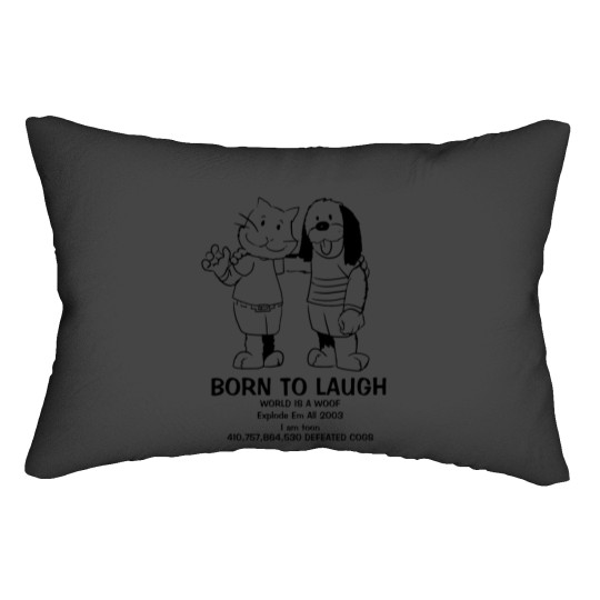 Discover Born to Laugh Lumbar Pillow